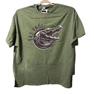 Gildan US Marines T-Shirt Mens 3XL Green New YAT YAS 1833 Alligator Graphic Tee